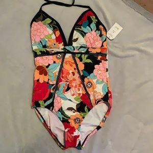 One Piece Floral Bathingsuit